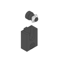 MODULAR SOLUTIONS ELITE PROFILE FASTNER<BR>GUARD CONNECTIONS FOR REMOVABLE PANELS